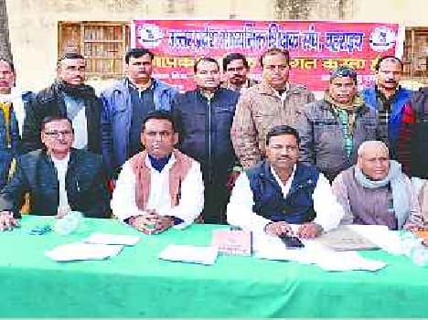 ghanshayam elected as president of madhyamic shikshak sangh